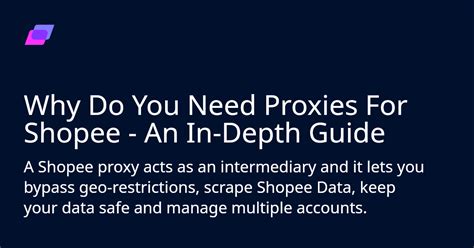 shopee proxy|Unleash the Power of Shopee Proxies .